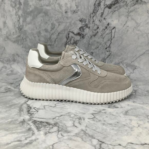 Steve Madden Sz 8.5M Grey Shereen Suede Low Platform Sneaker Lace Up P1-43 - Picture 3 of 10